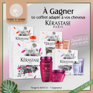 Jeu Kérastase salon de coiffure Terre D'Ambre