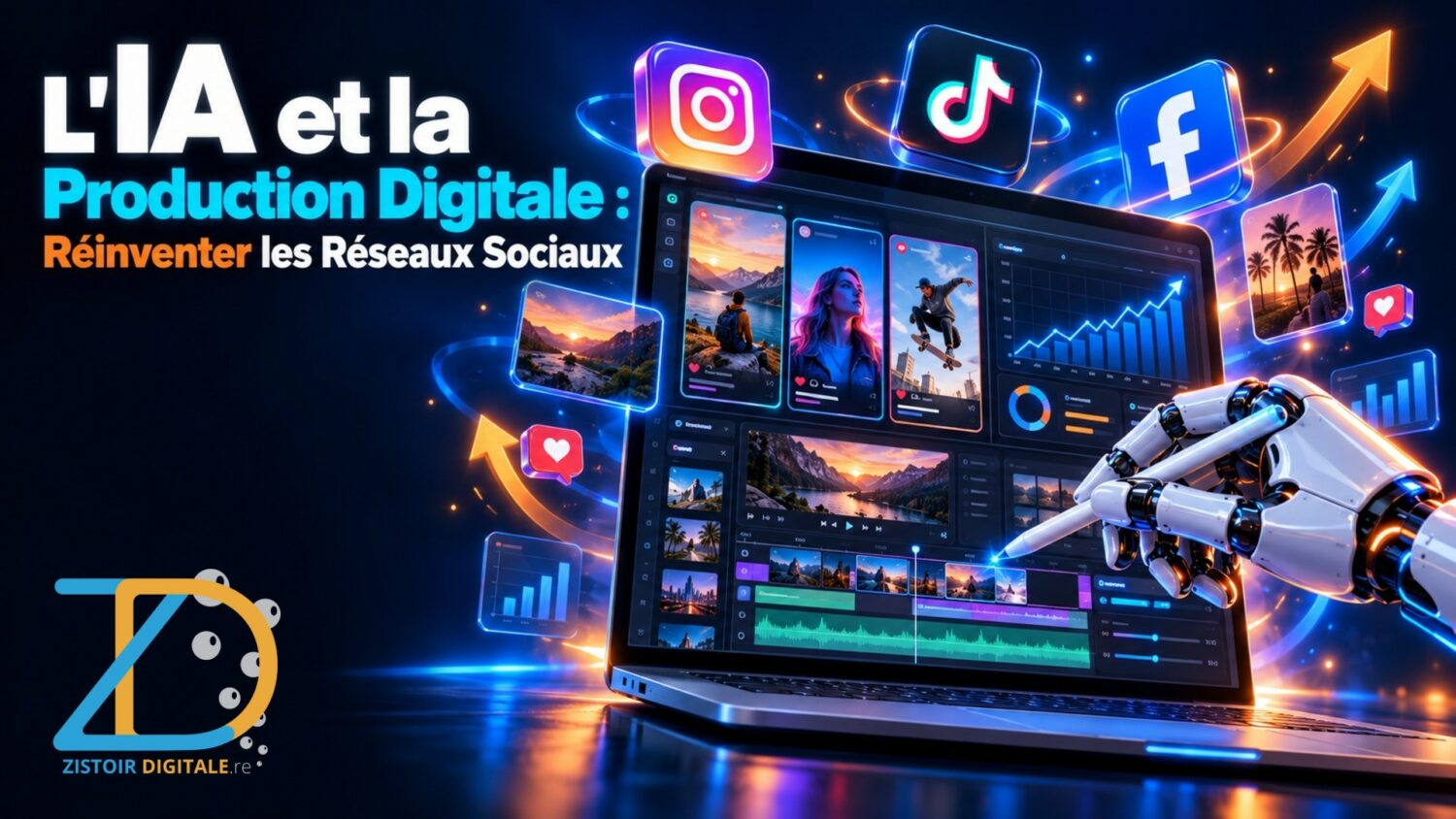 L'IA et la production digitale : réinventer les réseaux sociaux, Zistoir Digitale à La Réunion